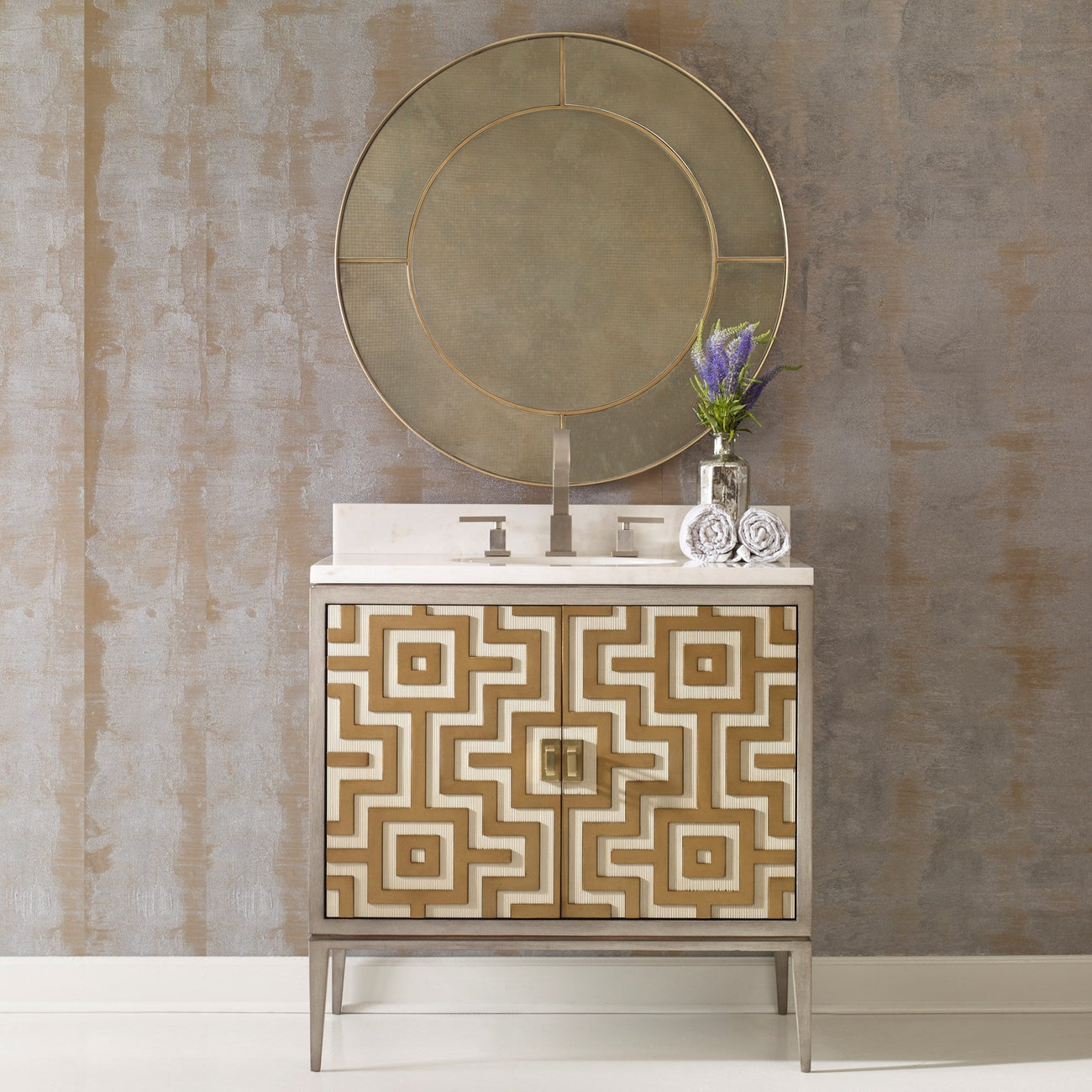 Labyrinth Sink Chest-Ambella-AMBELLA-07250-110-101-Bathroom VanityPetite-2-France and Son