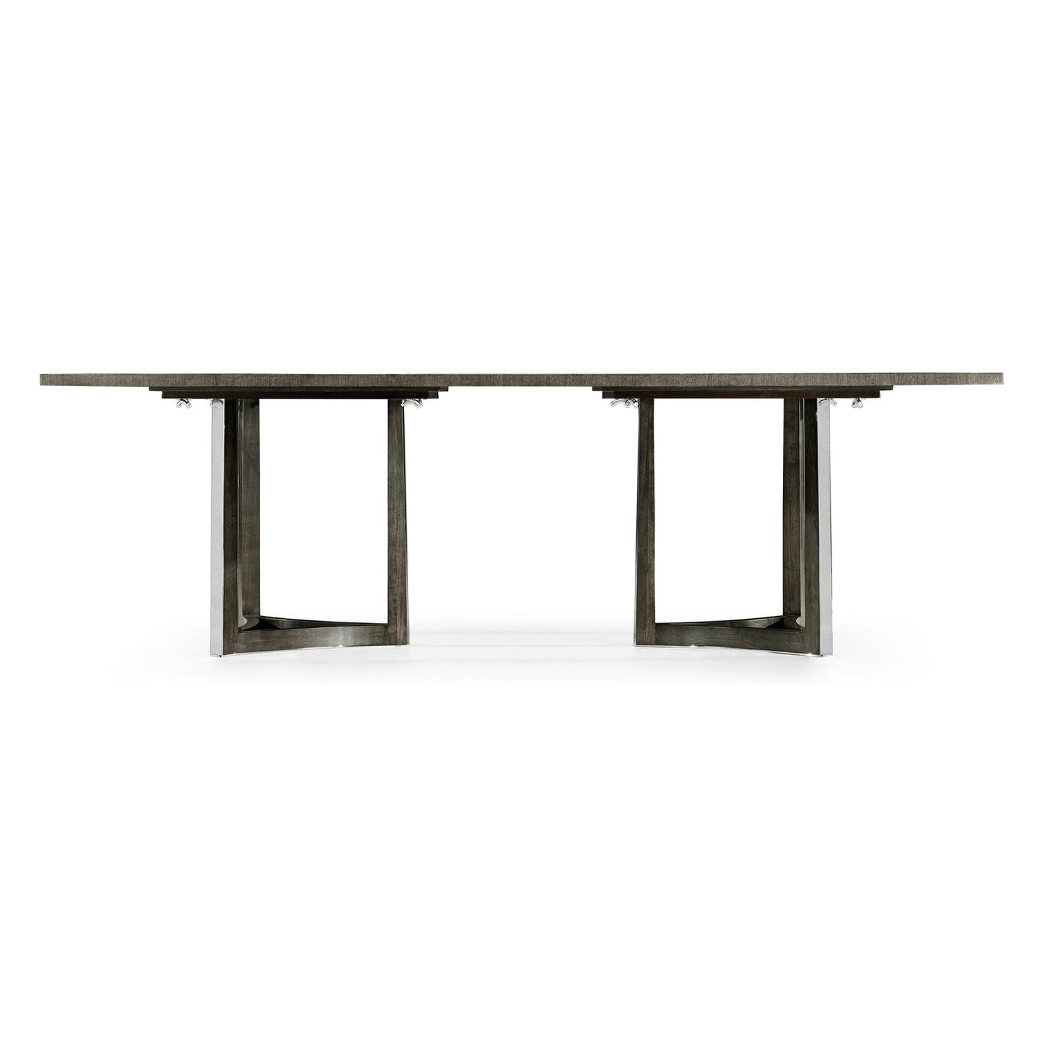Gatsby Contemporary Grey Dining Table-Jonathan Charles-JCHARLES-500261-108L-EGN-Dining Tables108"-5-France and Son