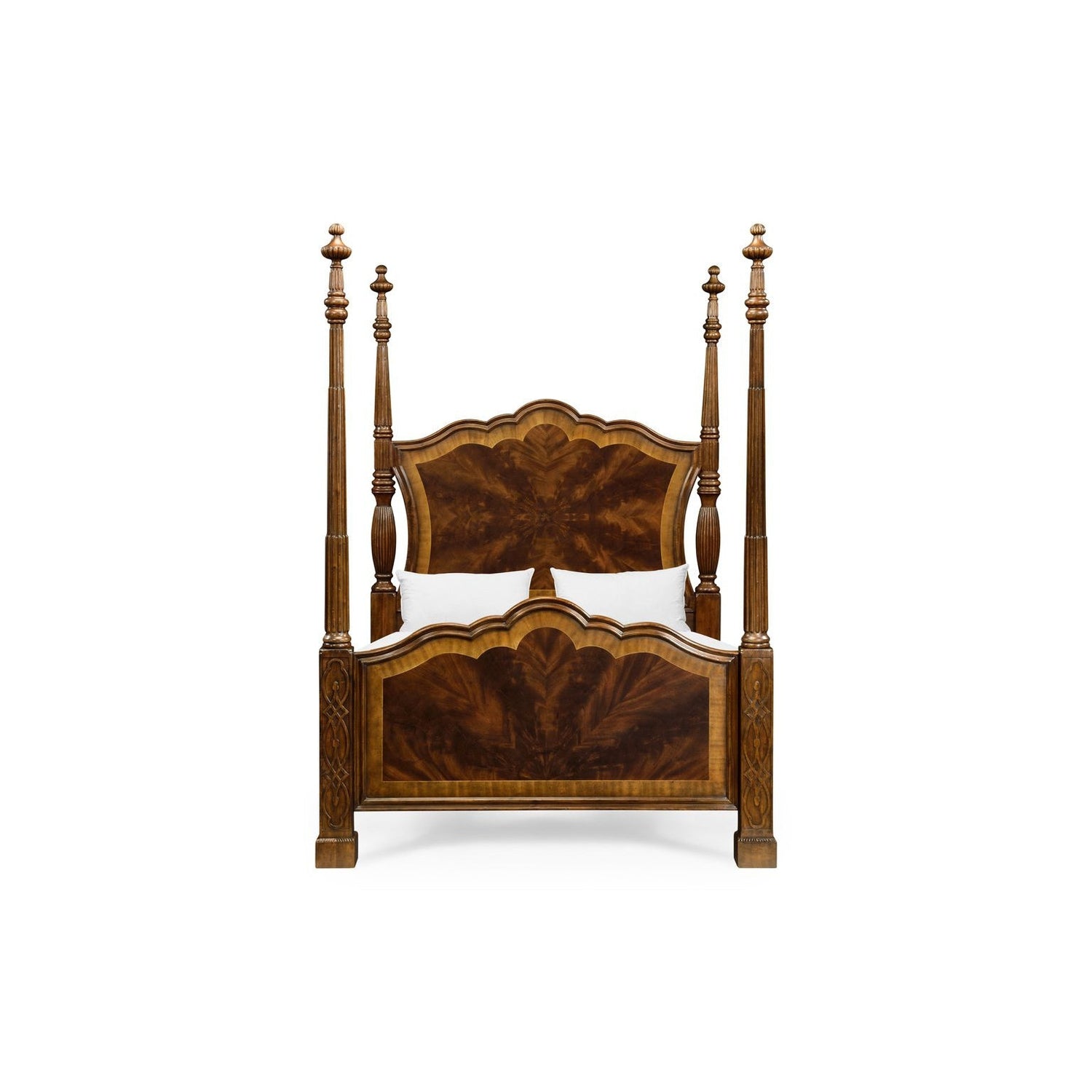 Four Poster Mahogany US King Bed-Jonathan Charles-JCHARLES-493801-USK-MAH-Beds-2-France and Son