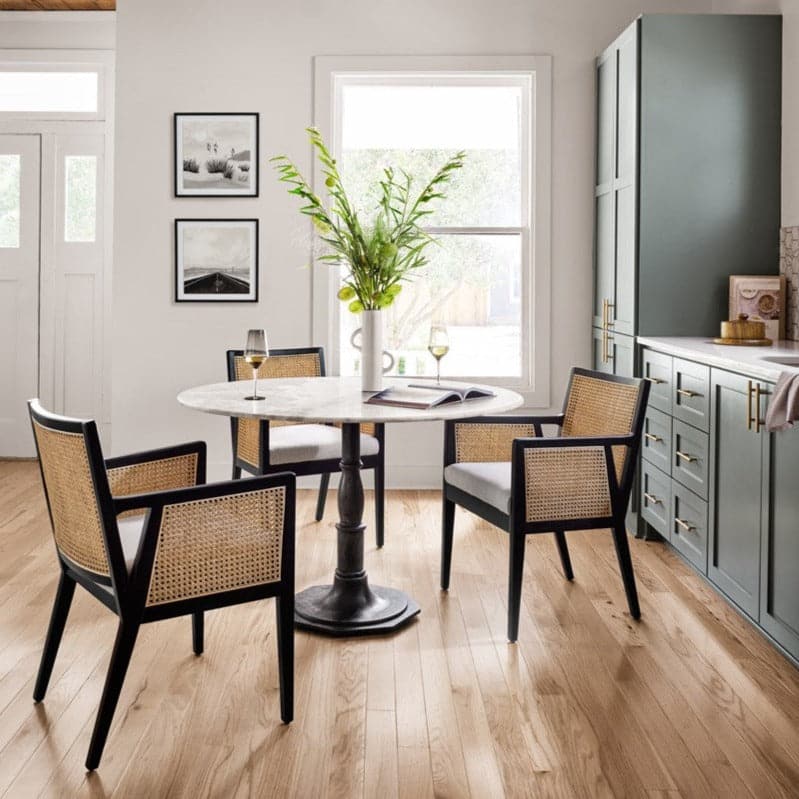 Antonia Cane Dining Arm Chair-Four Hands-FH-101019-011-Dining ChairsEbony / Charcoal Fabric-2-France and Son