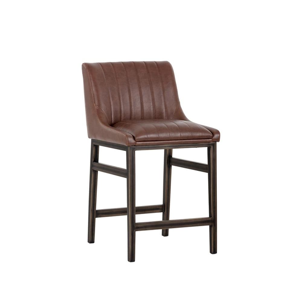 Halden Counter Stool-Sunpan-SUNPAN-101745-Bar StoolsBrown-13-France and Son