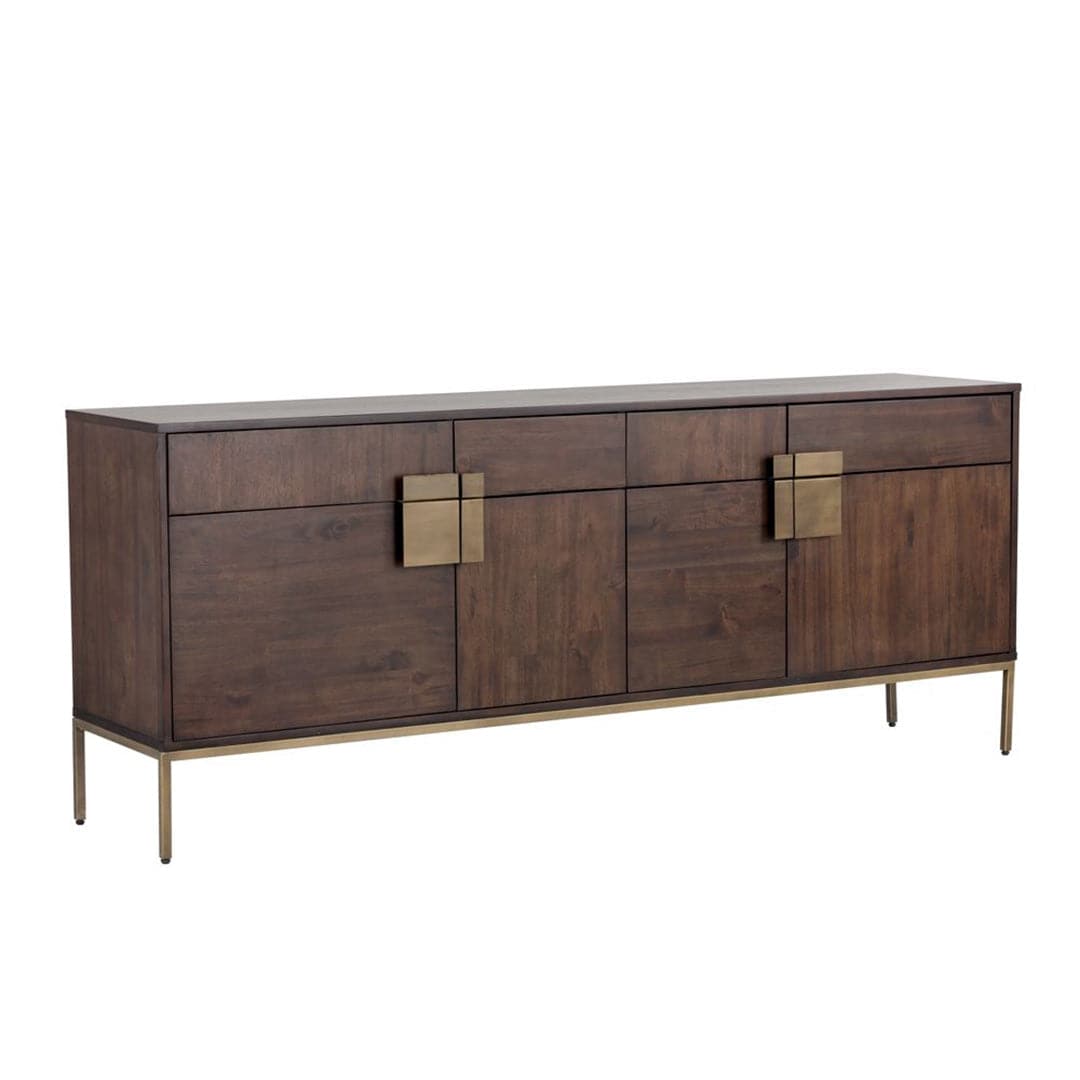 Jade Sideboard-Sunpan-SUNPAN-102927-Sideboards & CredenzasDark Mango-Antique Brass-1-France and Son