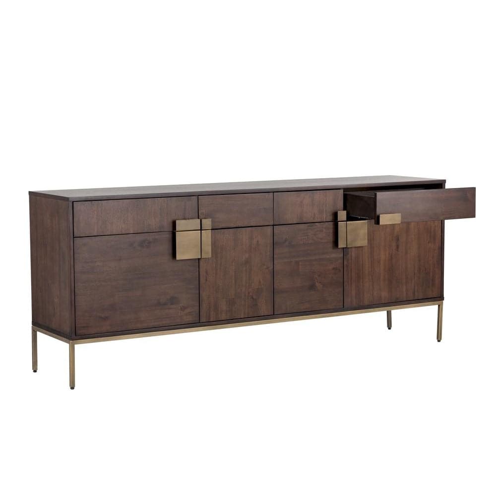 Jade Sideboard-Sunpan-SUNPAN-102927-Sideboards & CredenzasDark Mango-Antique Brass-11-France and Son