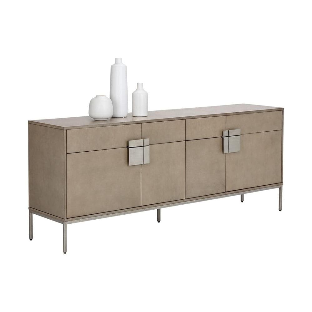 Jade Sideboard-Sunpan-SUNPAN-102927-Sideboards & CredenzasDark Mango-Antique Brass-6-France and Son