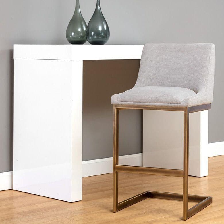 Holly Bar & Counter Stool-Sunpan-SUNPAN-105380-Bar StoolsBar Stool-Zenith Graphite Grey-2-France and Son