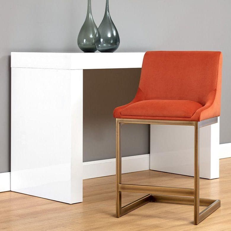 Holly Bar & Counter Stool-Sunpan-SUNPAN-105380-Bar StoolsBar Stool-Zenith Graphite Grey-3-France and Son
