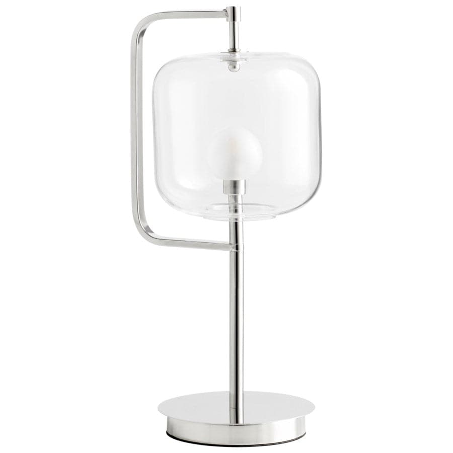 Isotope Table Lamp-Cyan Design-CYAN-10557-Table LampsPolished Nickel-Clear-5-France and Son