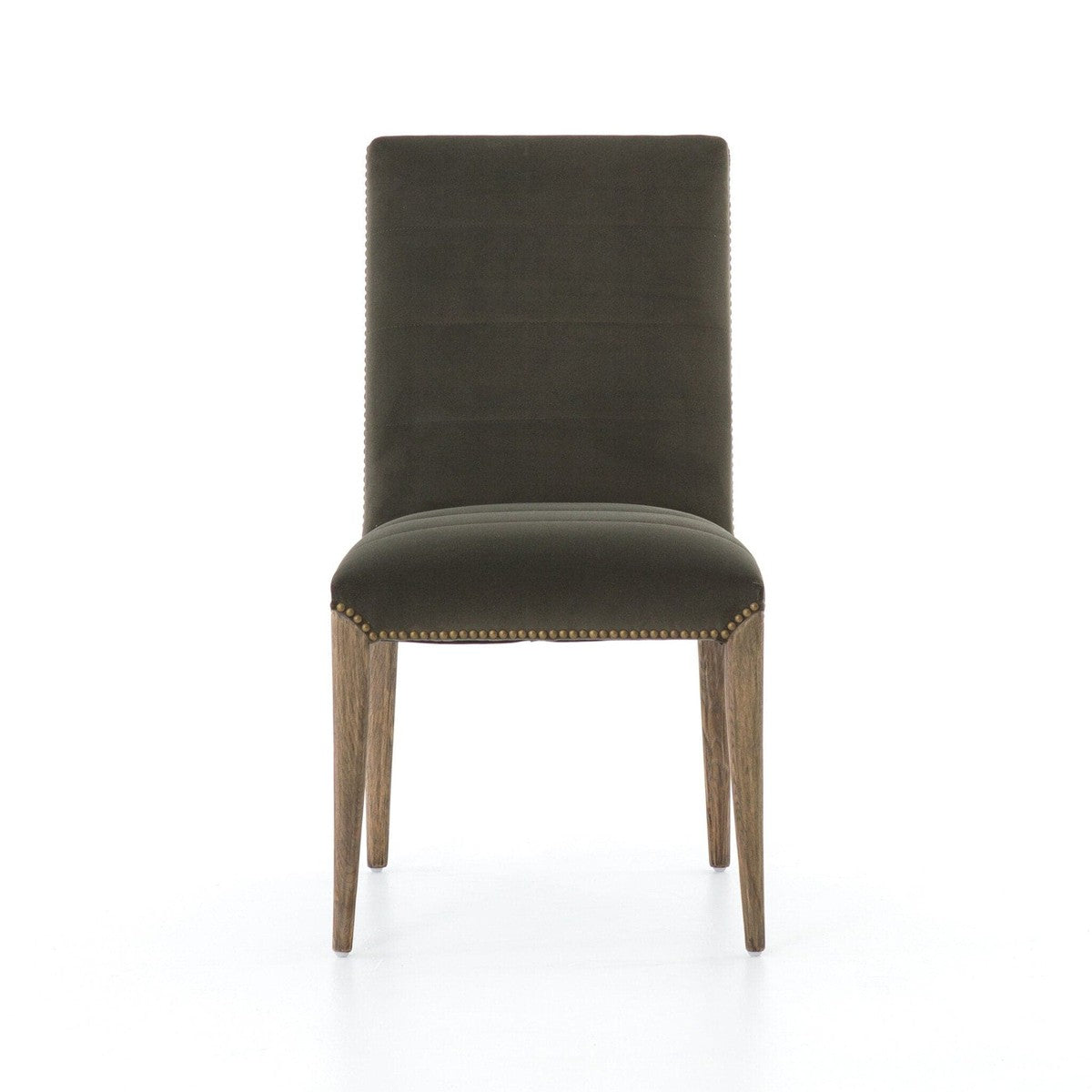 Nate Dining Chair - Modern Velvet Loden