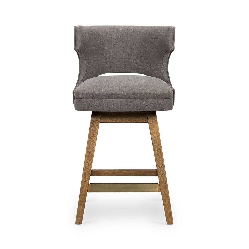 Task Swivel Bar + Counter Stool-Four Hands-FH-105649-014-Bar StoolsCounter-Warm Sienna / Modern Velvet Shadow-11-France and Son