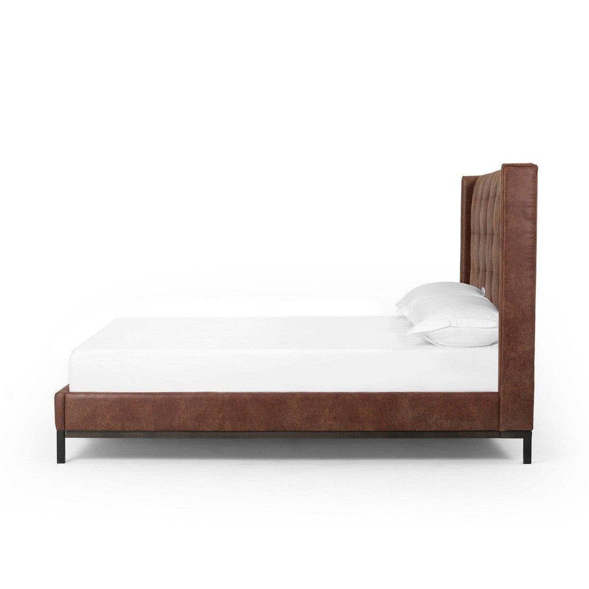 Newhall Bed - 55" - Vintage Tobacco - Queen