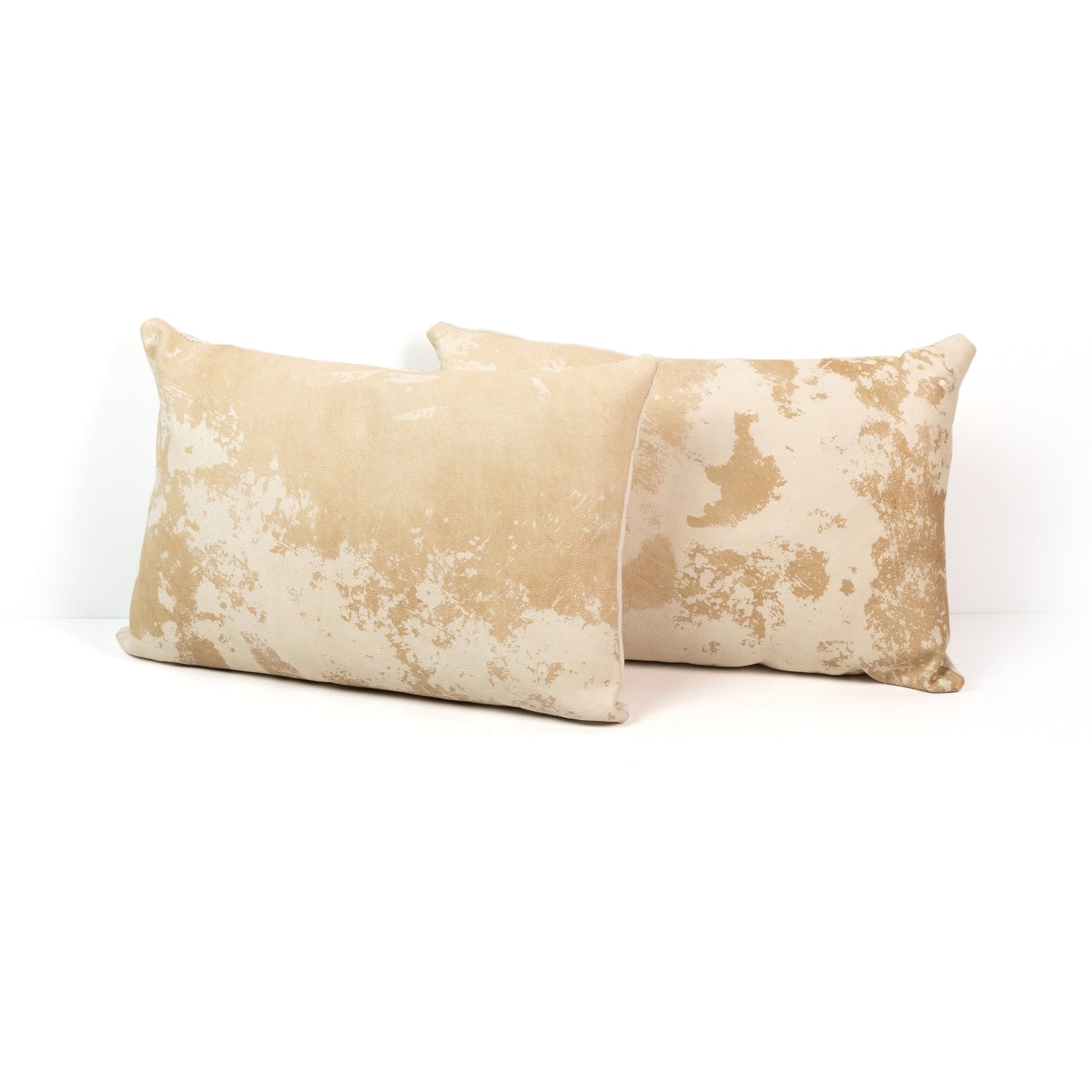 Harland Modern Hide Pillow - Natural - Set2-16x24-Four Hands-FH-107162-004-PillowsNatural Brown-1-France and Son