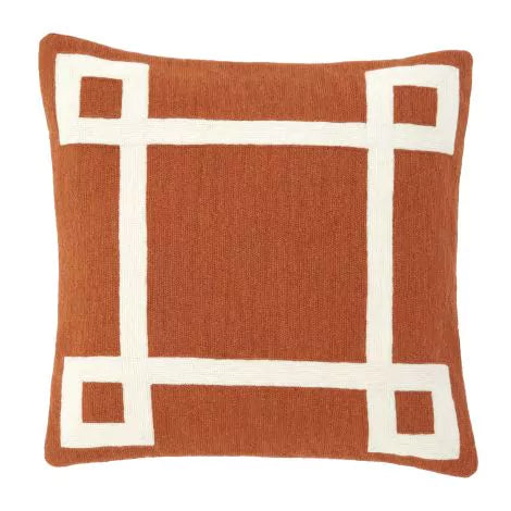 Cushion Hartley orange 50 x 50 cm-Eichholtz-EICHHOLTZ-108253-Pillows-1-France and Son