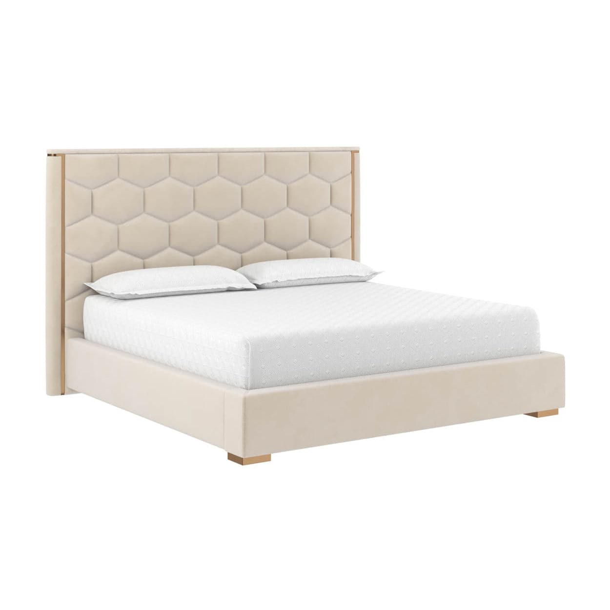 Alisha Bed - King - Meg Taupe-Sunpan-SUNPAN-108710-Beds-1-France and Son