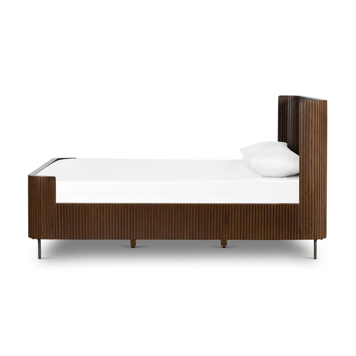 Fletcher Bed - Terra Brown Oak Veneer- King