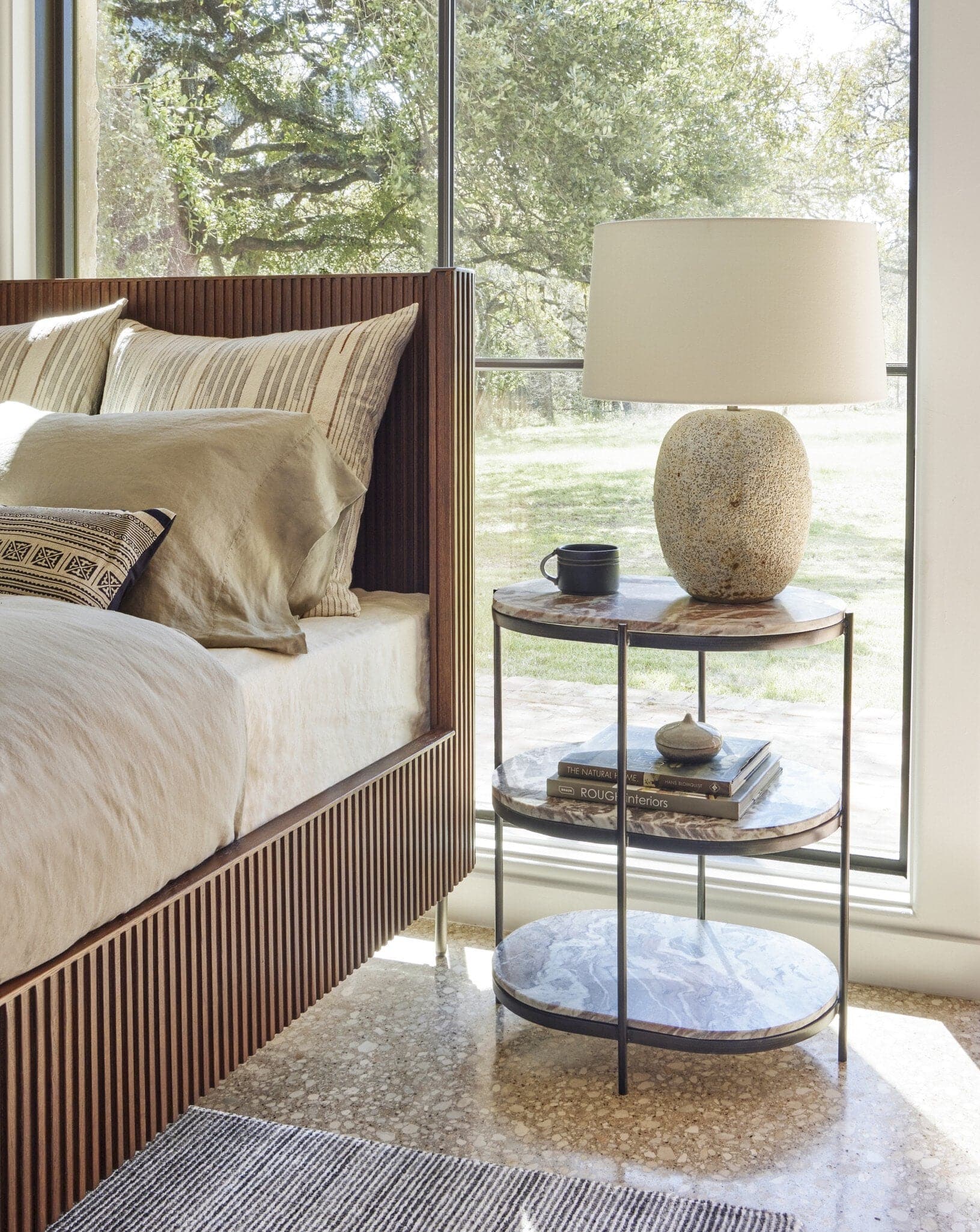 Fletcher Bed - Terra Brown Oak Veneer - Queen