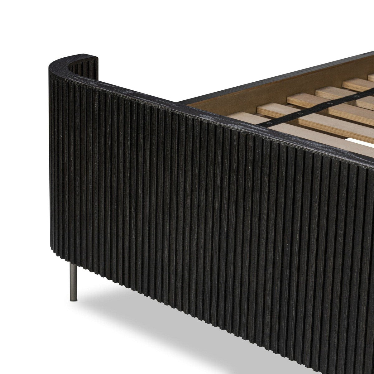 Fletcher Bed - Distressed Black Oak - Queen