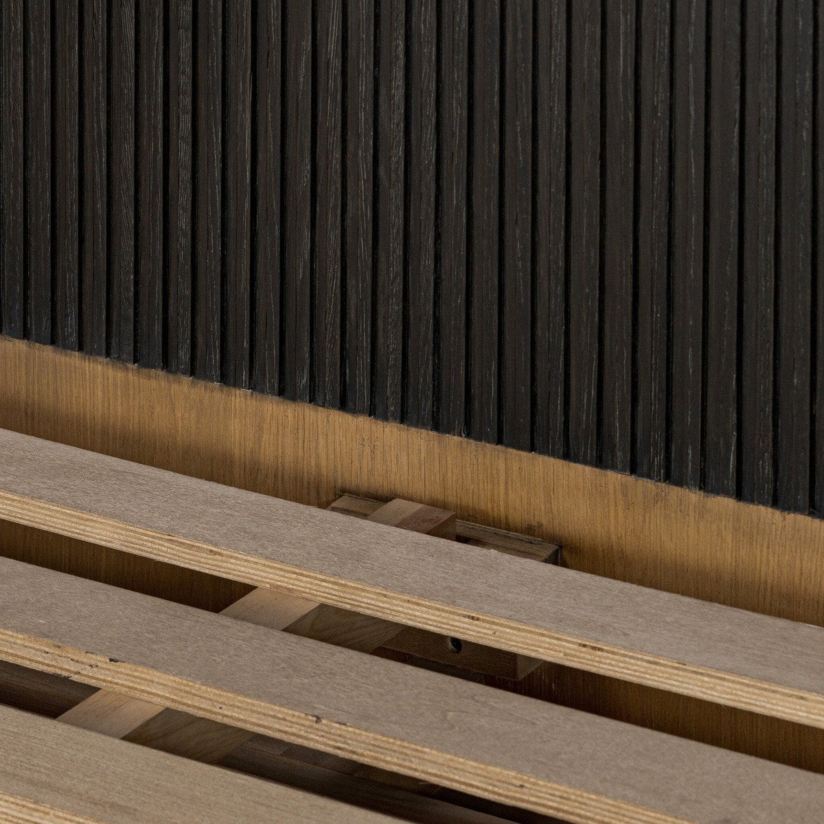 Fletcher Bed - Distressed Black Oak - Queen