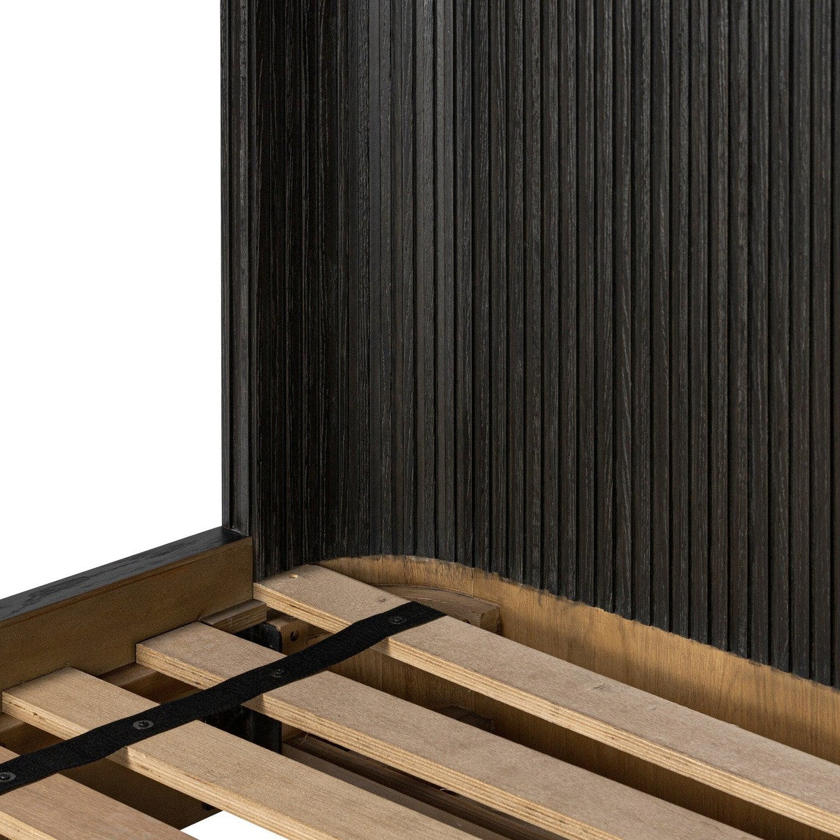 Fletcher Bed - Distressed Black Oak - Queen