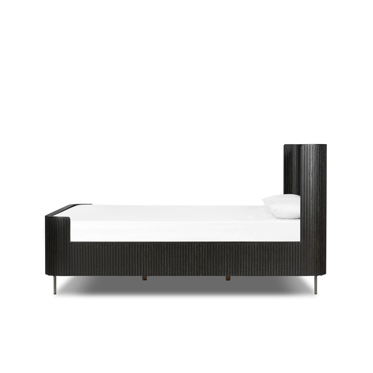 Fletcher Bed - Distressed Black Oak - Queen