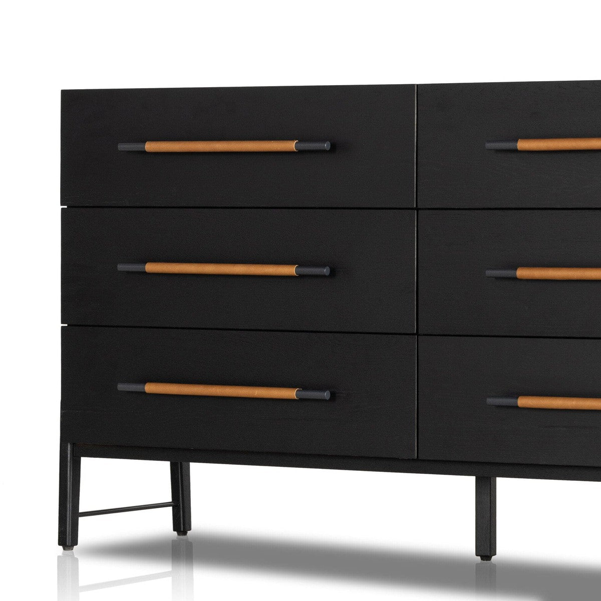 Rosedale 6 Drawer Dresser - Ebony Oak Veneer