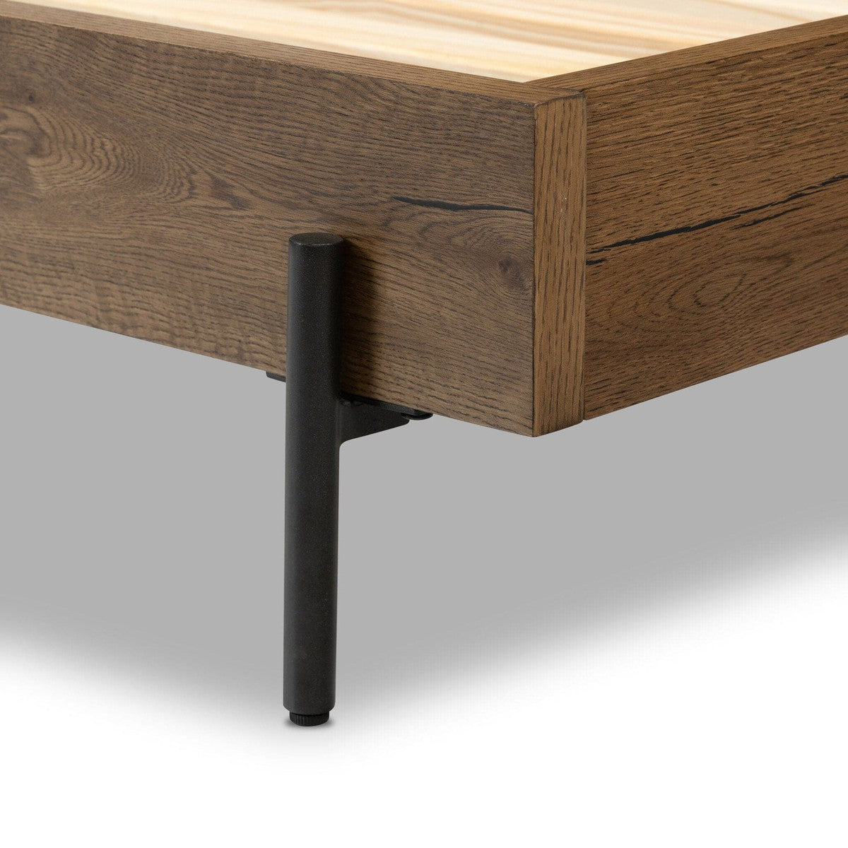 Eaton Bed - Amber Oak Resin- King