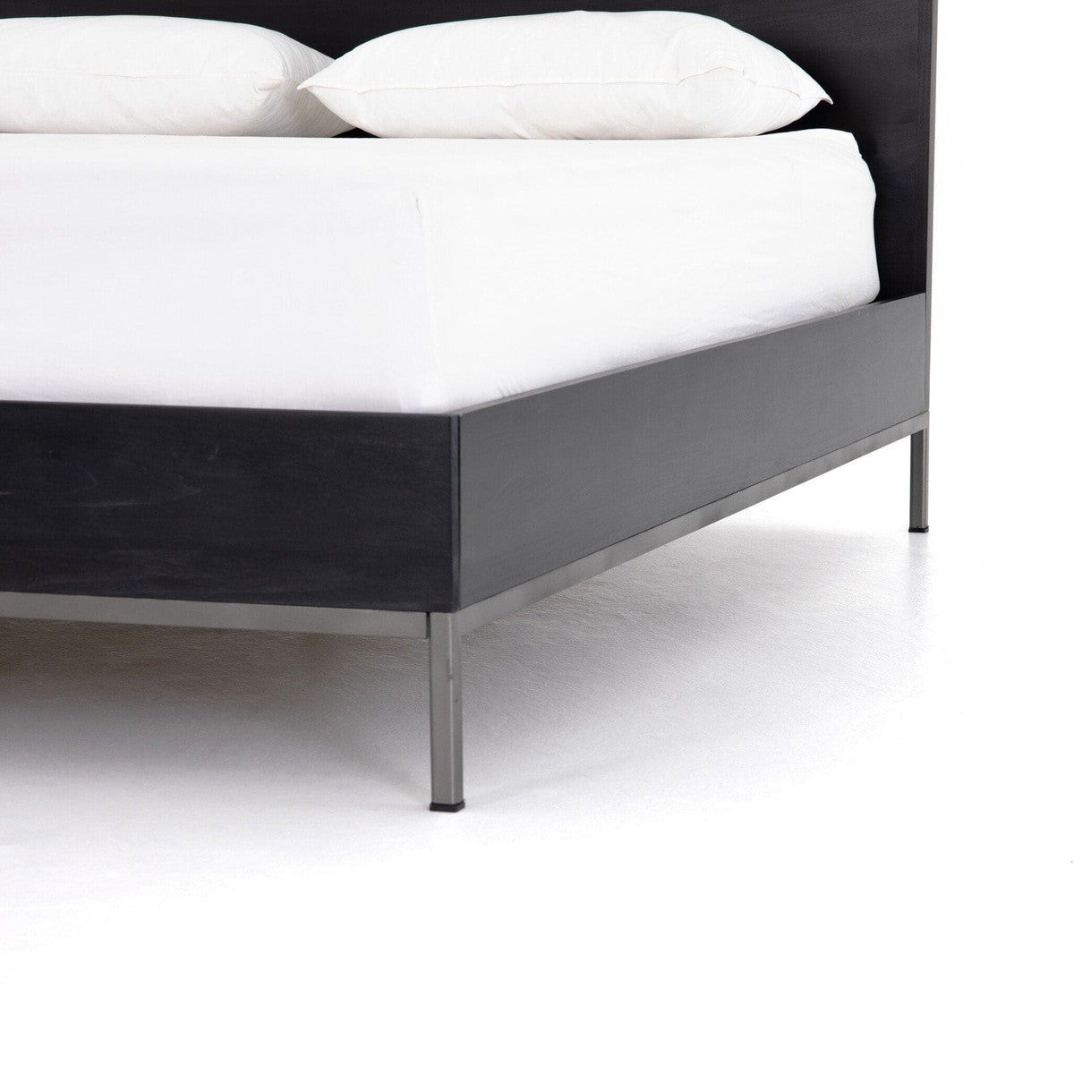 Trey Bed - Black Wash Poplar- King