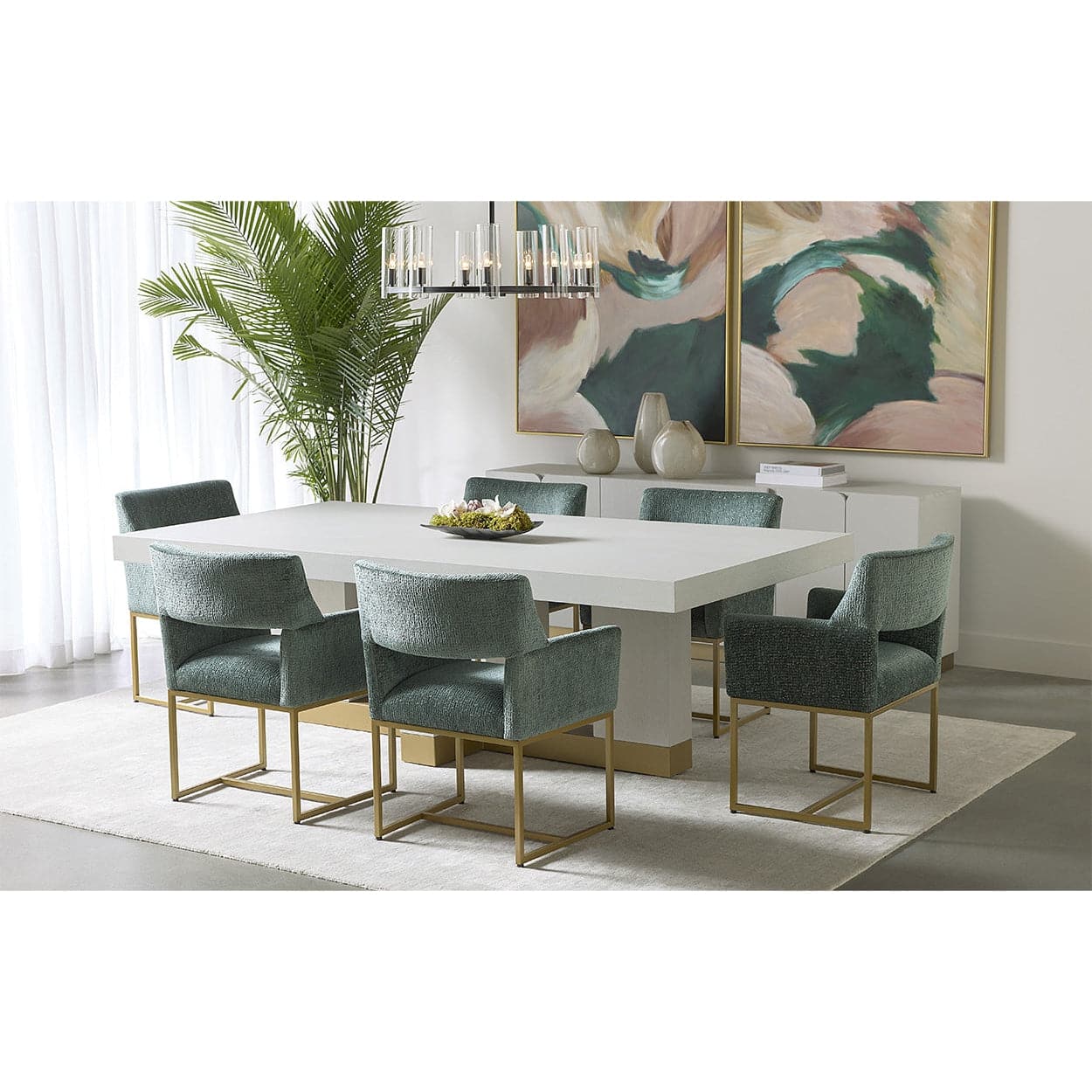 Greco Dining Table - Gauntlet Grey - 94.5"-Sunpan-SUNPAN-109756-Dining Tables-2-France and Son