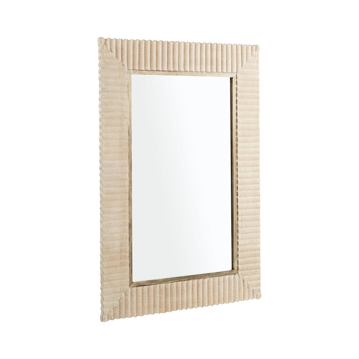 Estriada Rectangle Mirror - White-Cyan Design-CYAN-11613-Mirrors-1-France and Son