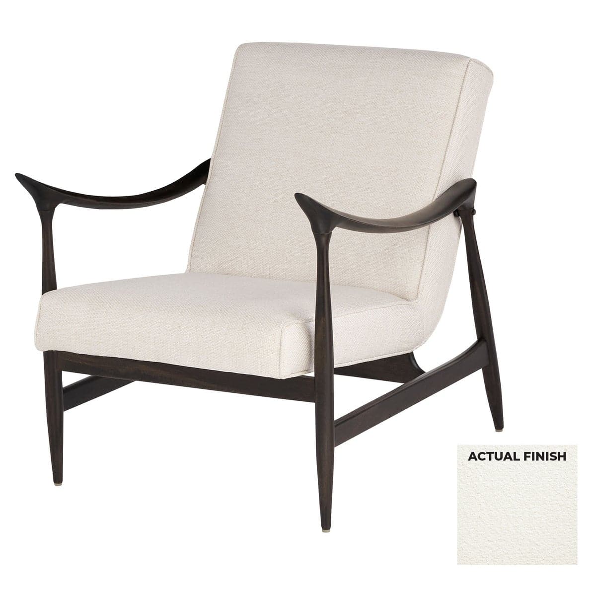 Oscar Arm Chair-Cyan Design-CYAN-11783-Lounge ChairsOff-White Boucle-6-France and Son