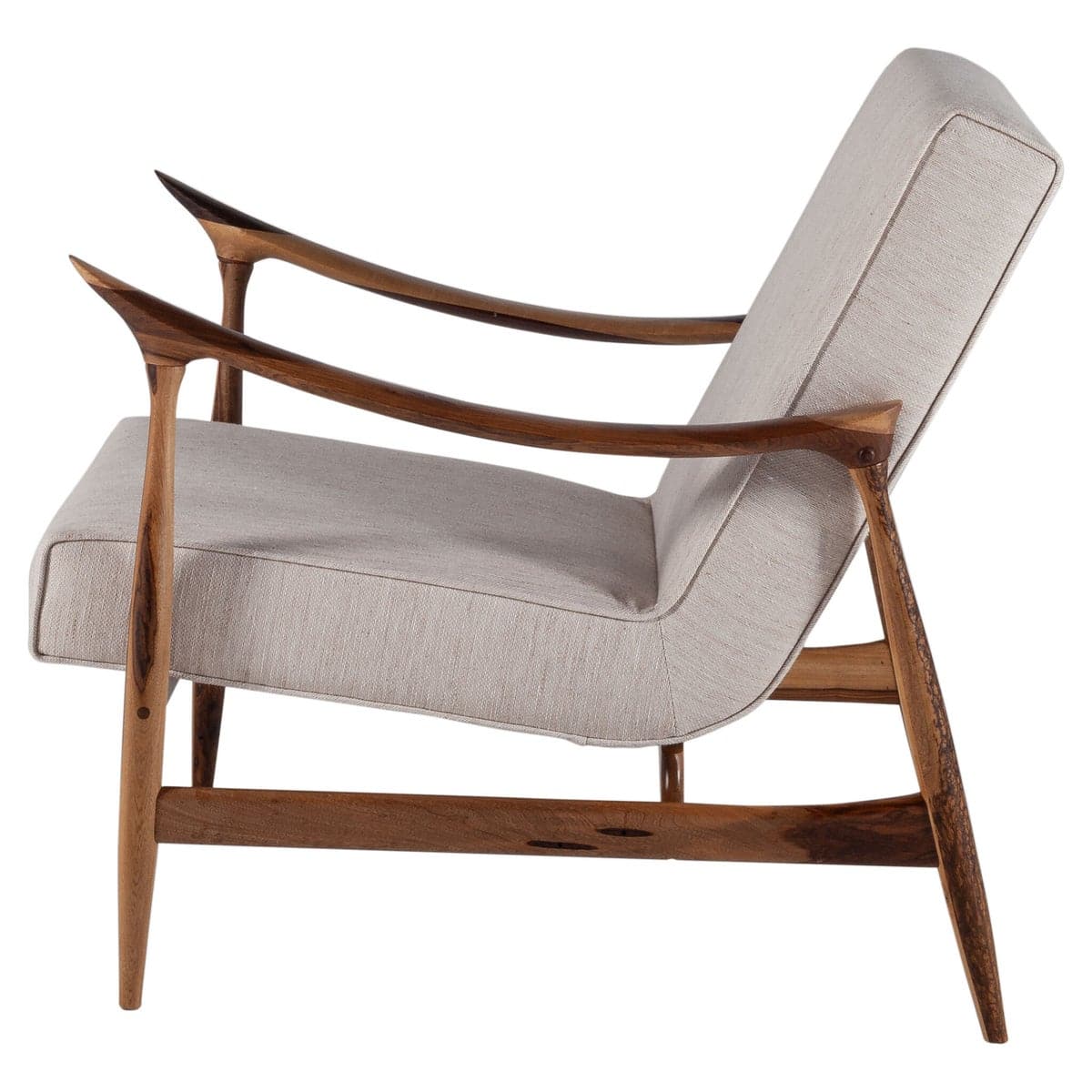 Oscar Arm Chair-Cyan Design-CYAN-11783-Lounge ChairsOff-White Boucle-9-France and Son