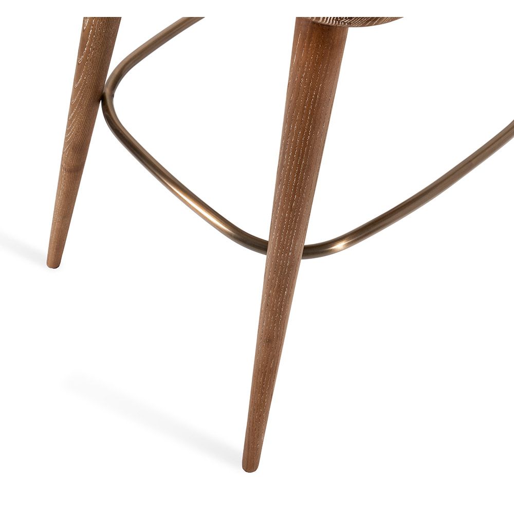 Harper Swivel Counter Stool-Interlude-INTER-145206-Outdoor StoolsCream-8-France and Son