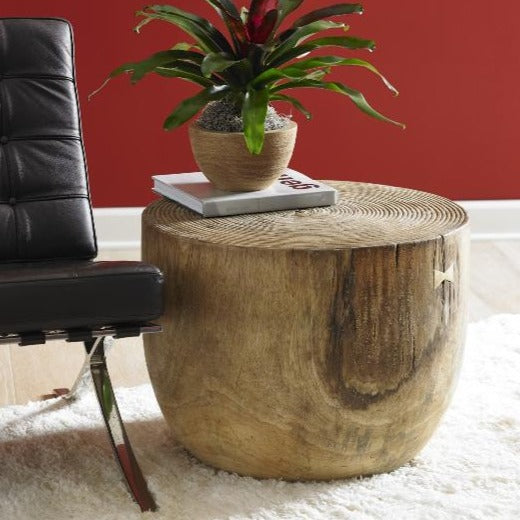 Lathe Side Table, Chamcha Wood-Phillips Collection-PHIL-TH08555-Side Tables-2-France and Son