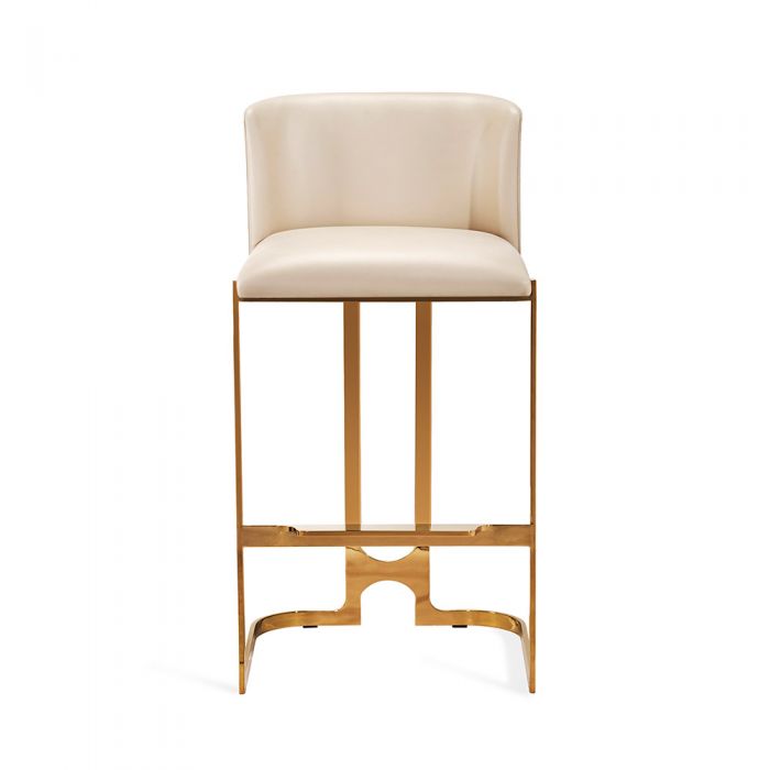 Banks Bar & Counter Stool-Interlude-INTER-149924-Bar StoolsCream-Bar Stool-5-France and Son