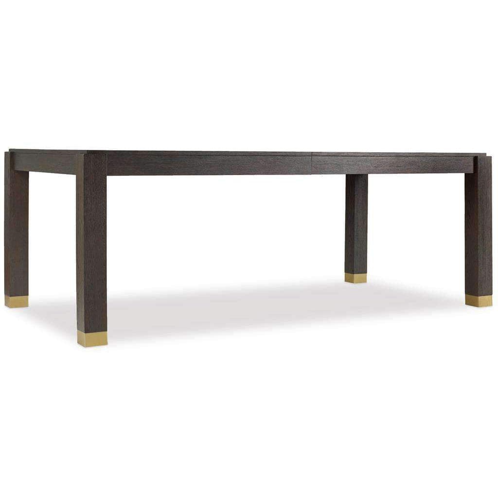 Curata Rectangle Dining Table with 2 x 20" leaves-Hooker-HOOKER-1600-75200A-DKW-Dining Tables-1-France and Son