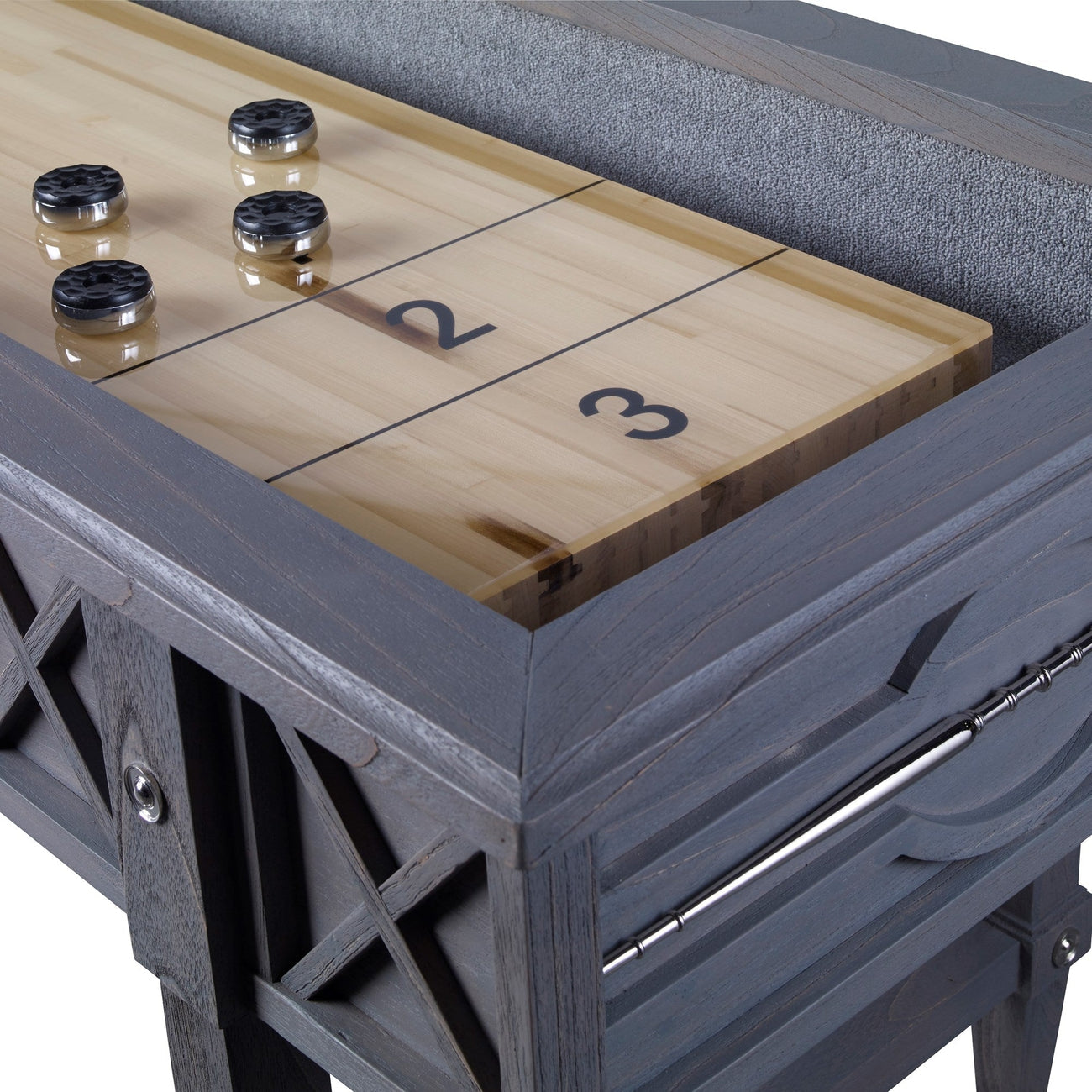 Spindle Shuffleboard Table-Ambella-AMBELLA-17554-935-022-Game TablesGrey-2-France and Son