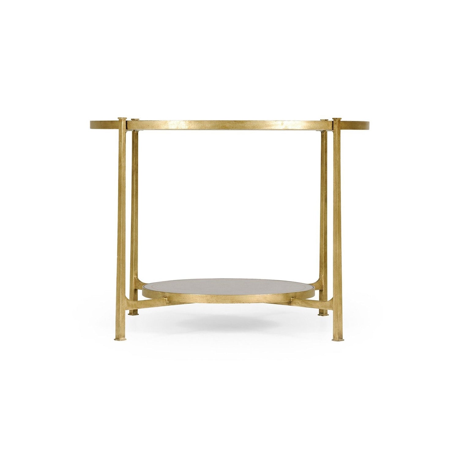 Églomisé Iron Centre Table-Jonathan Charles-JCHARLES-494104-G-Dining TablesGold Leaf-2-France and Son