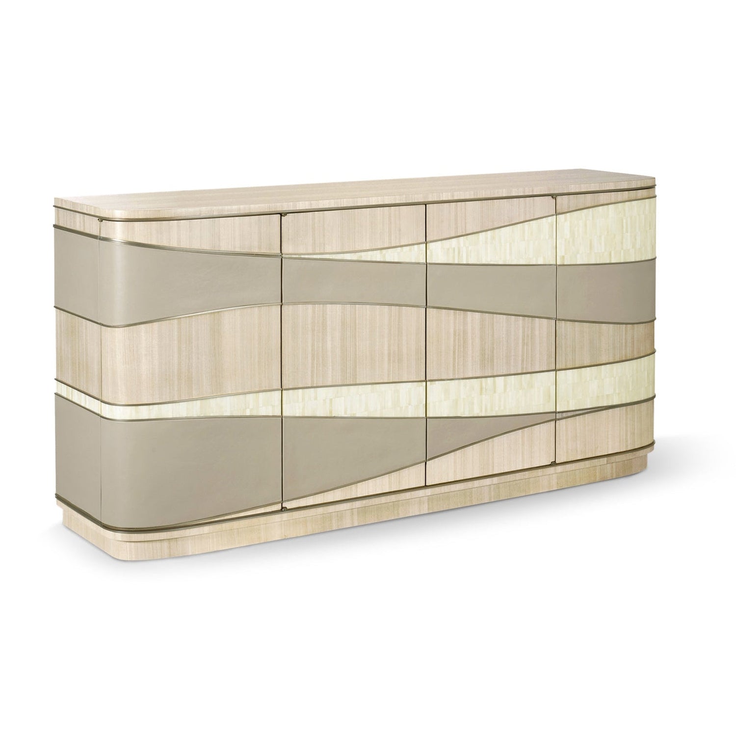 Breaker Mixed Media Console-Jonathan Charles-JCHARLES-001-2-M20-BON-Media Storage / TV Stands-1-France and Son