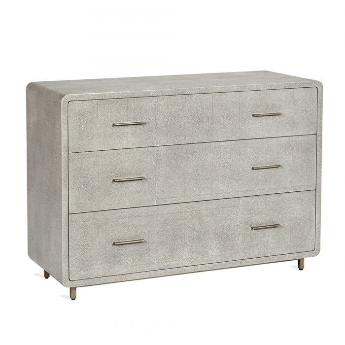 Calypso 3 Drawer Chest-Interlude-INTER-195055-DressersGrey-3-France and Son