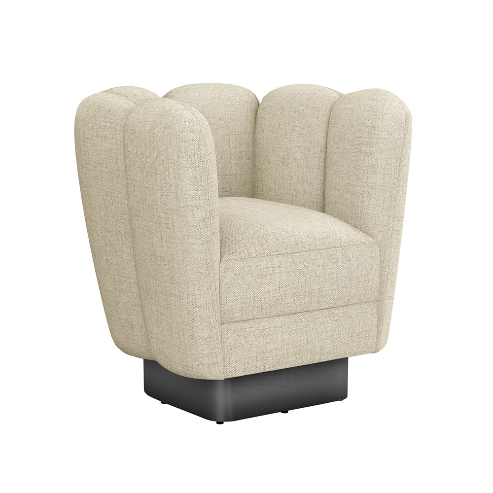 Gallery Swivel Chair-Interlude-INTER-198017-17-Lounge ChairsBluff-Gunmetal-23-France and Son