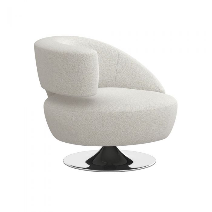 Isabella Swivel Chair-Interlude-INTER-198021-7-Lounge ChairsCameo-Left-8-France and Son