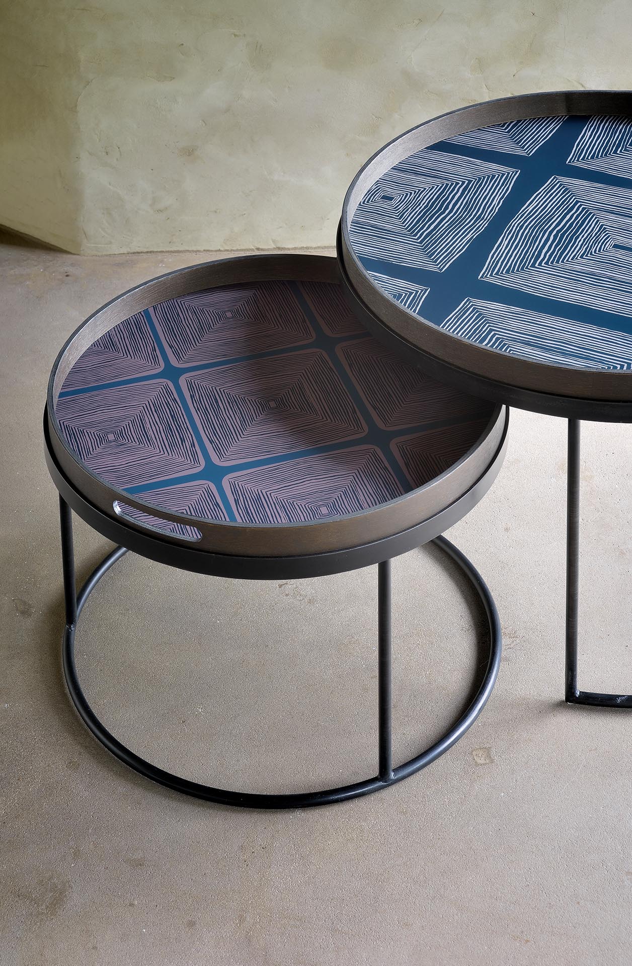 Tray Coffee Table Set - Black