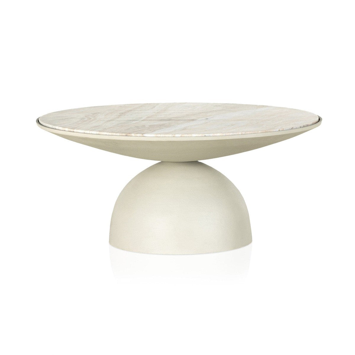 Corbett Coffee Table - Creamy Taupe Marble