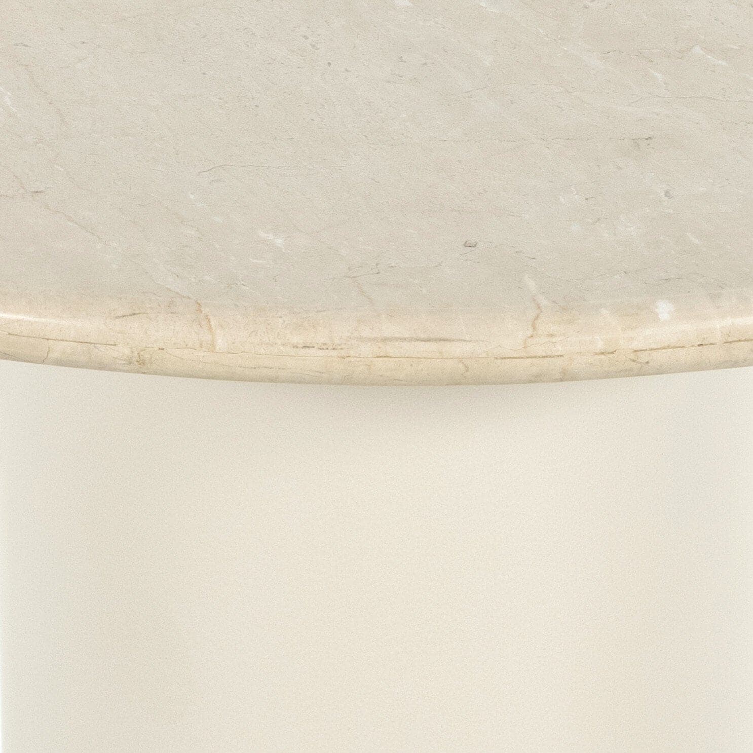 Belle Round Dining Table - Cream Marble