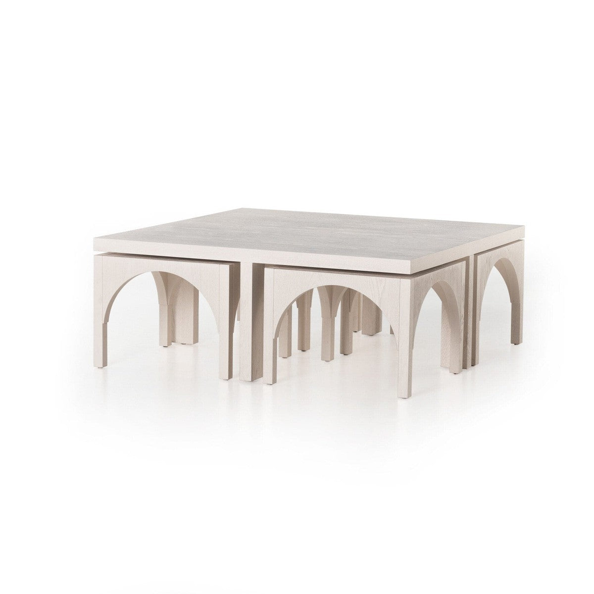 Amara Coffee Table - Off White Oak