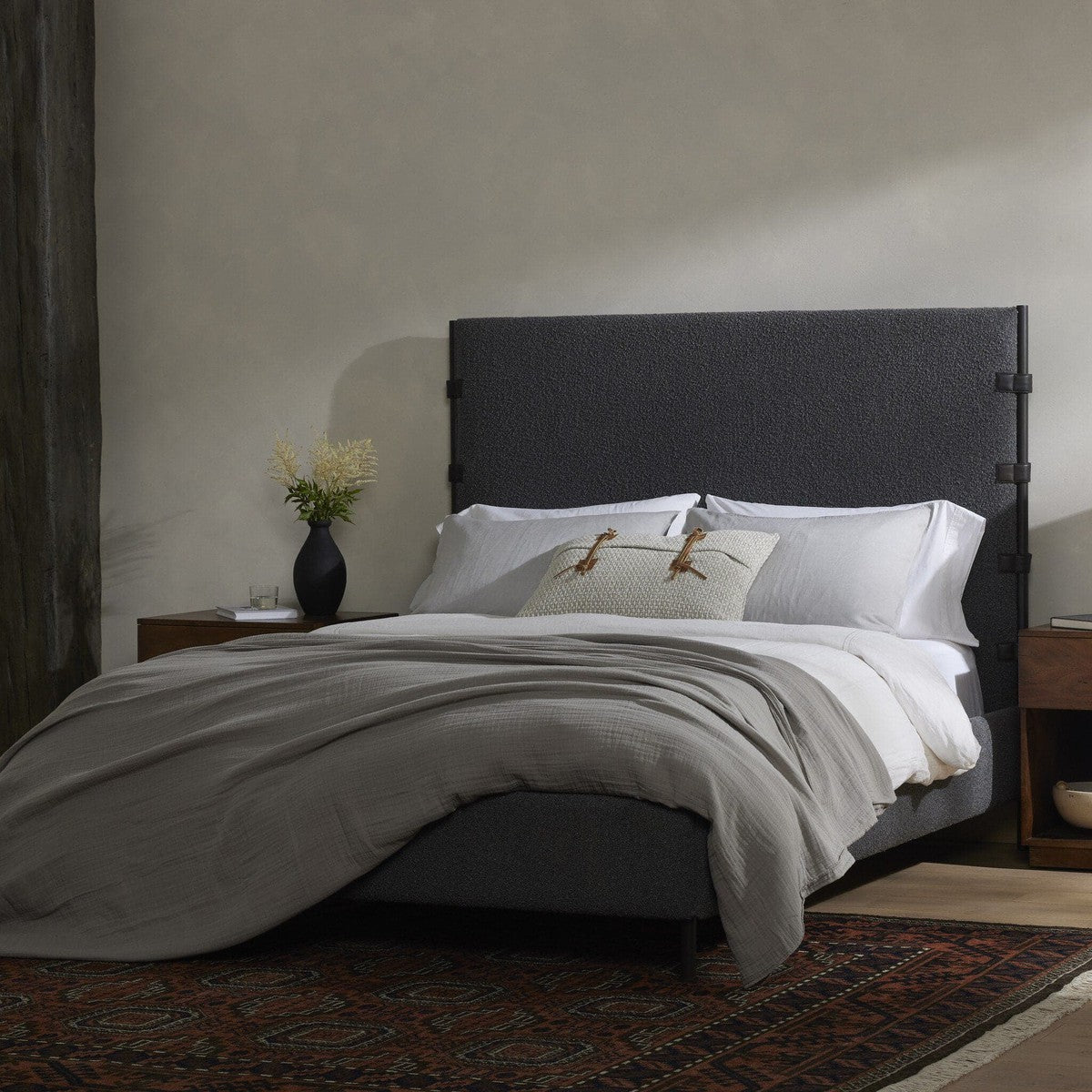 Anderson Bed - Knoll Charcoal - Queen