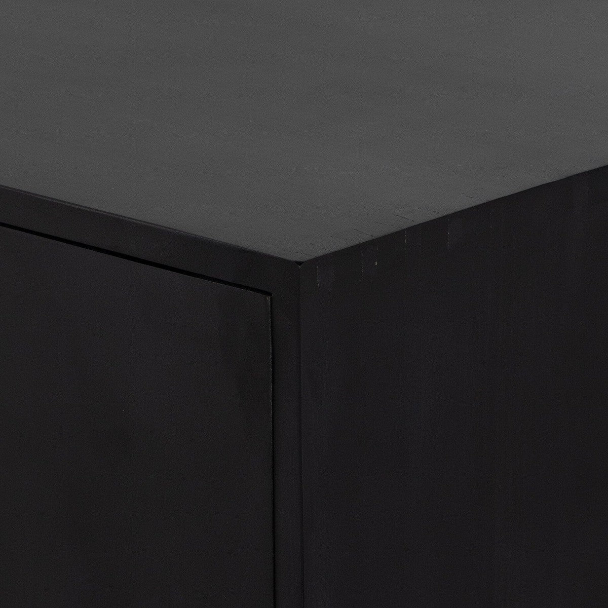 Isador Bar Cabinet - Black Wash Poplar