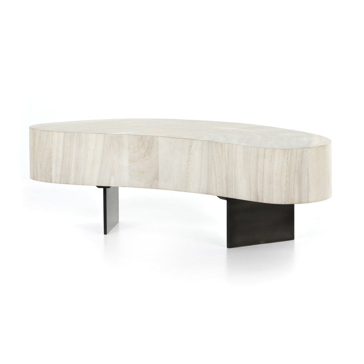 Avett Coffee Table - Bleached Guanacaste Oyster