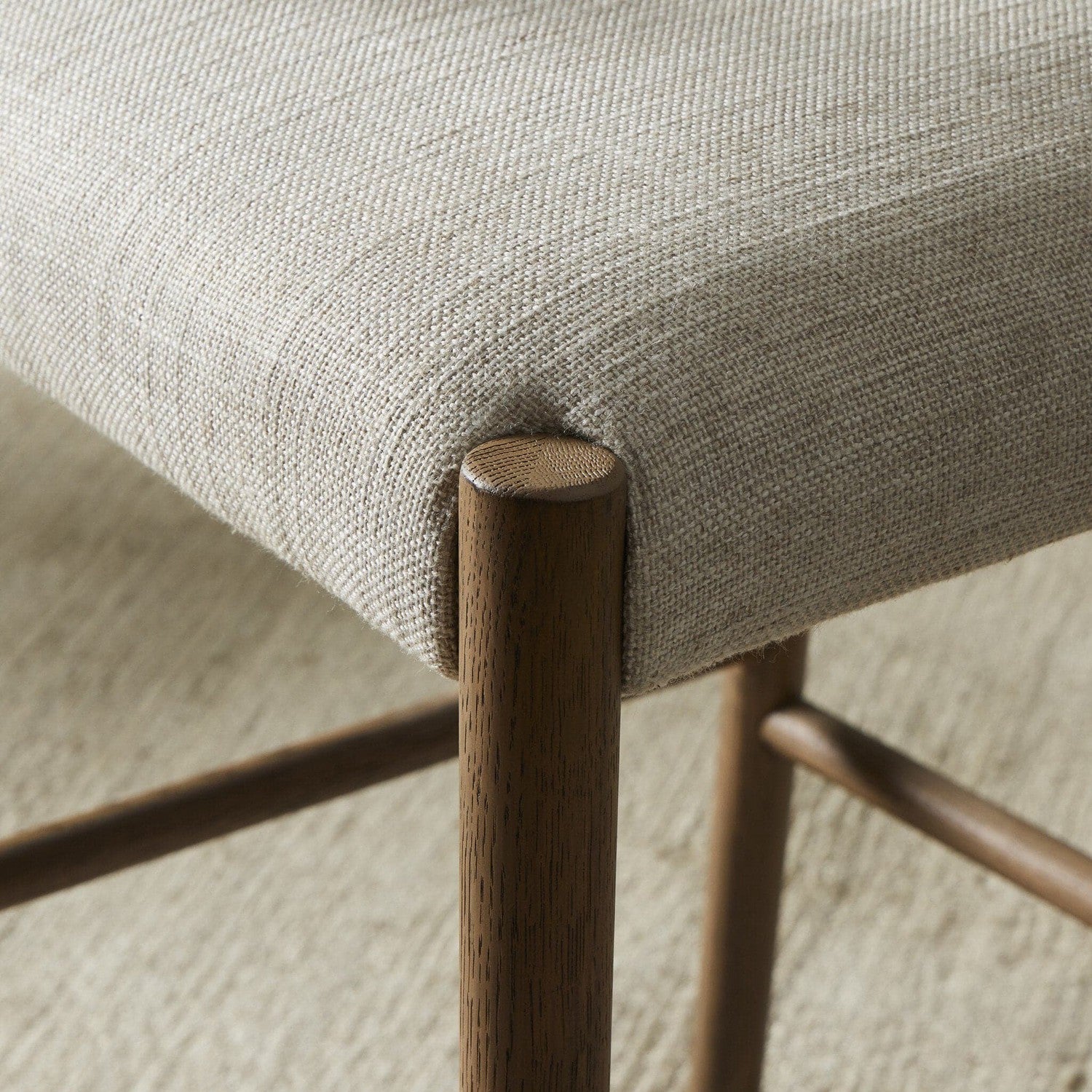 Glenmore Counter Stool - Smoked Oak