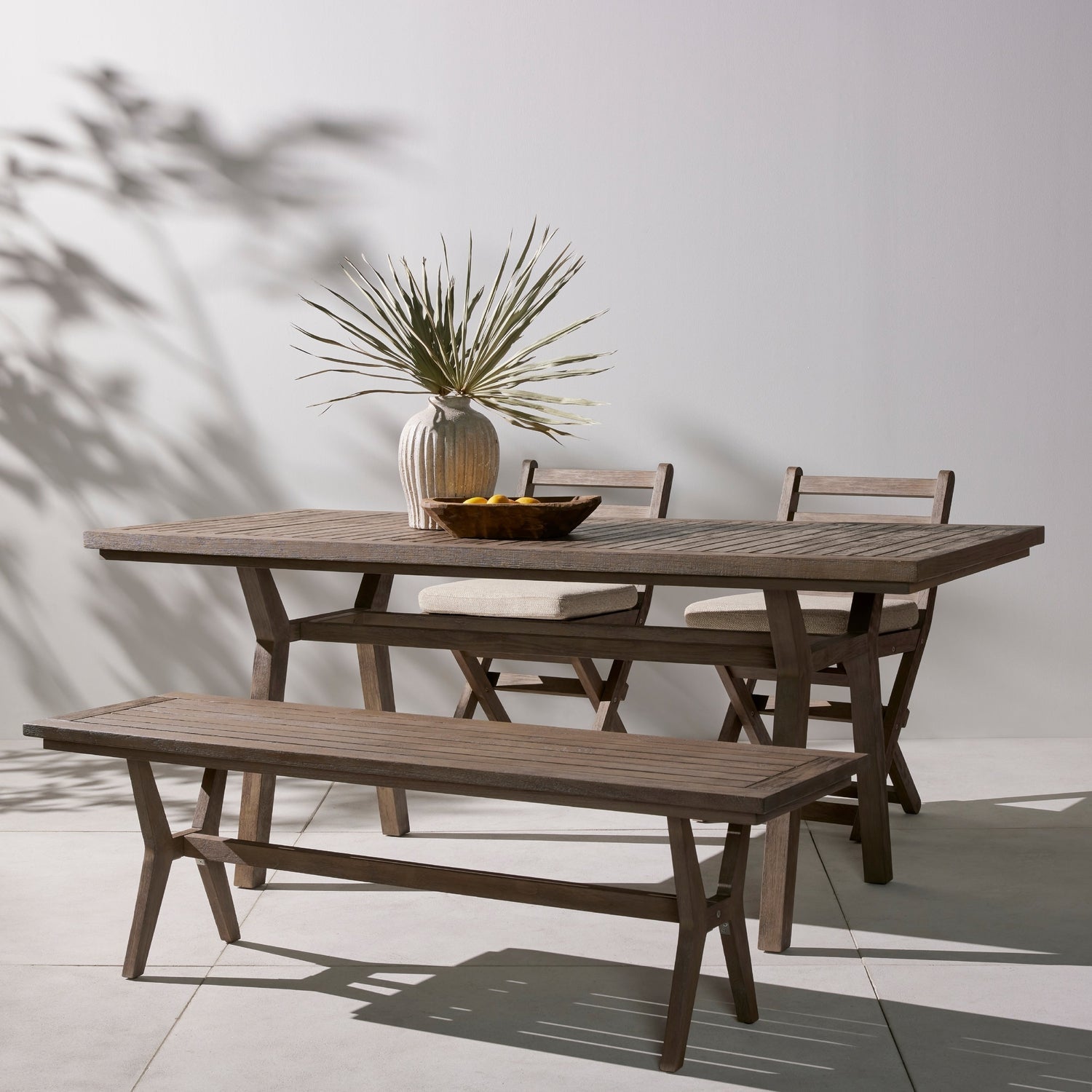 Hoskin Outdoor Dining Table-Four Hands-FH-226602-001-Dining Tables-2-France and Son