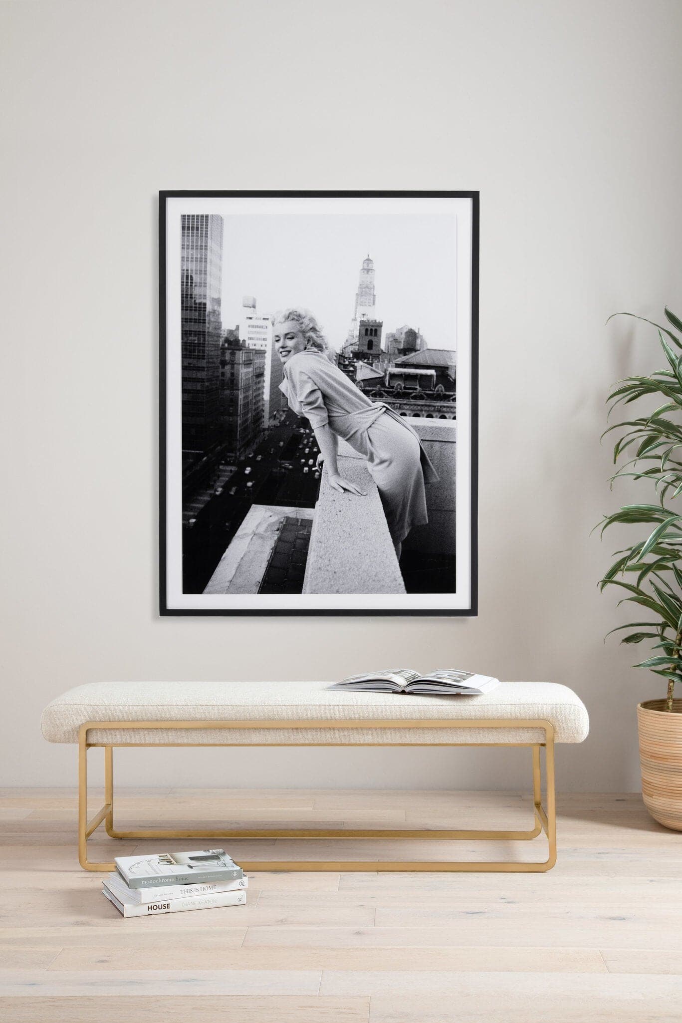 Marilyn On The Roof I by Getty Images - Black 2.5 Maple